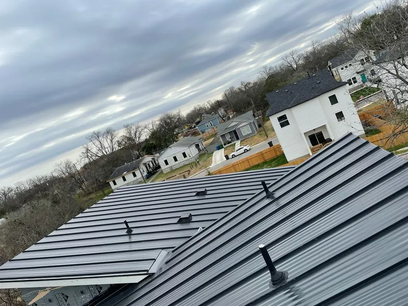 Standing seam metal roof panels with vents for Skylight Repair in Rosemount